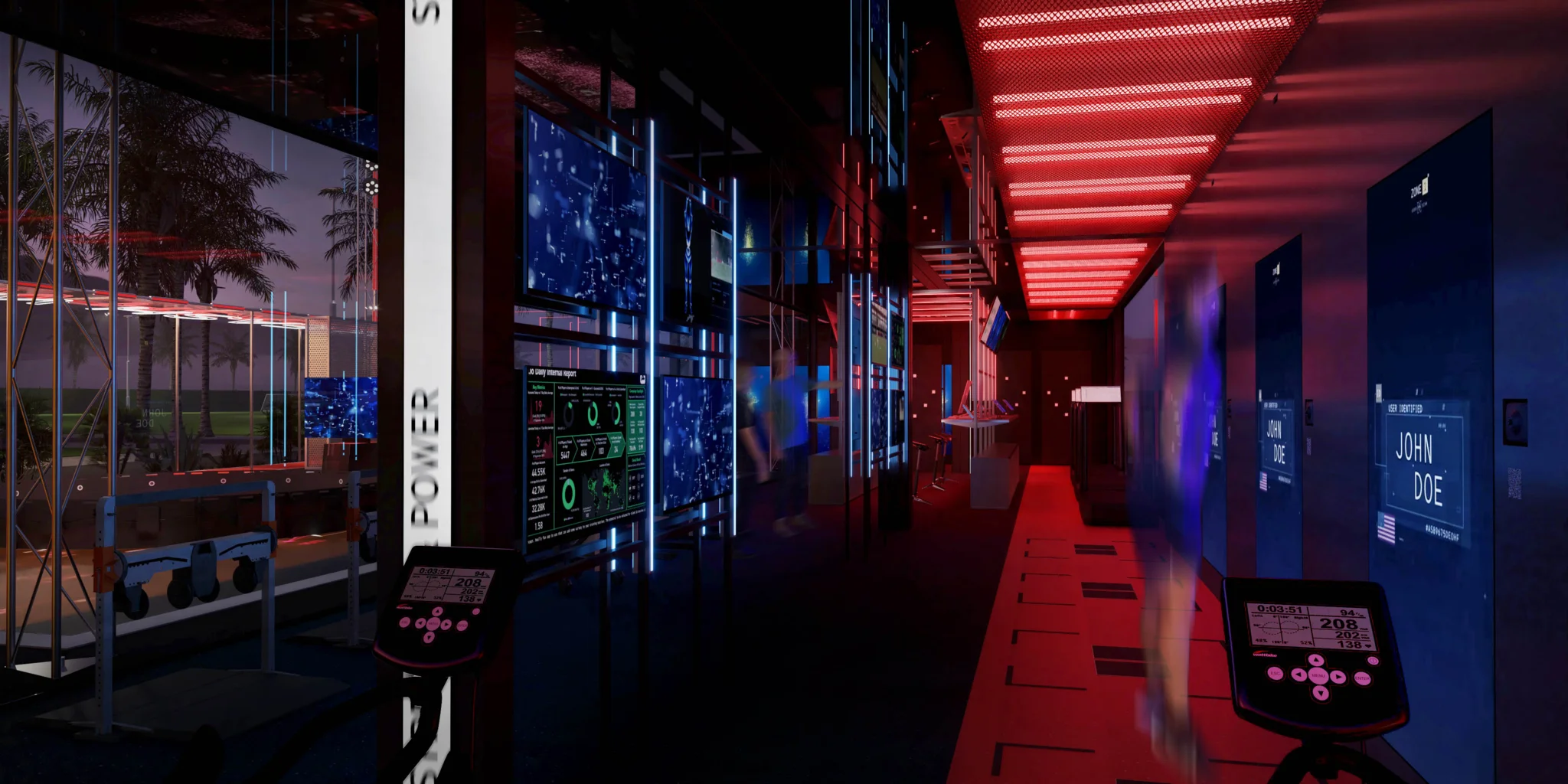 Immersive digital testing corridor inside the AI.IO