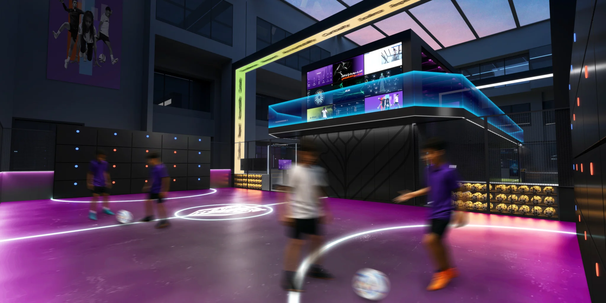 AI.IO performance testing lab inside MAHD Sports Academy